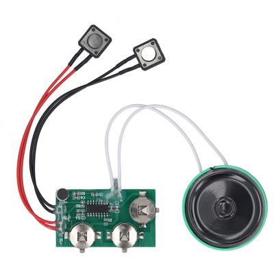 Voice Module Recordable 4min Recording Play Back Greeting Card Sound with 10cm Cable