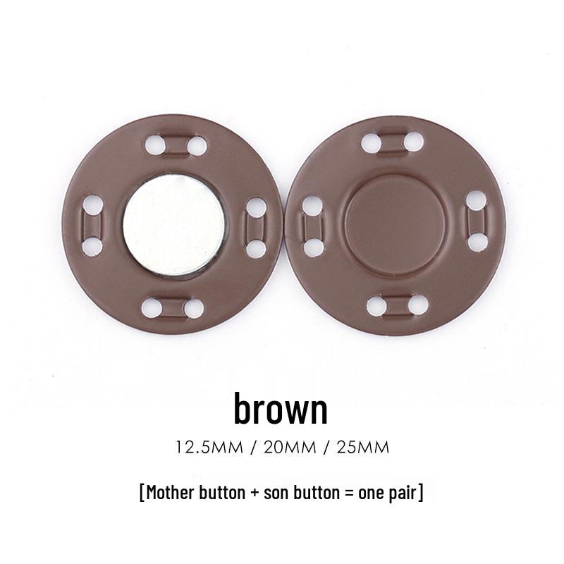 Colored Magnetic Snap Button: Hidden Metal Stud & Eye Closure for Coats and Bags