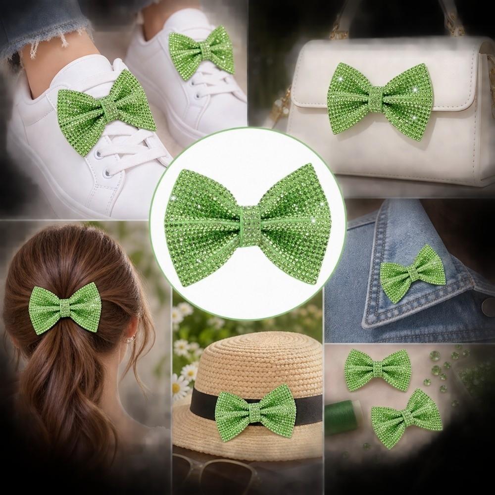 2pcs Shiny Design Glitter Hair Bows Sparkly Sequin Bow Hair Accessories Sequin Hair Clips For Women