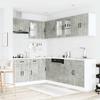 11 Piece Kitchen Cabinet Set Lucca Concrete Grey Particleboard