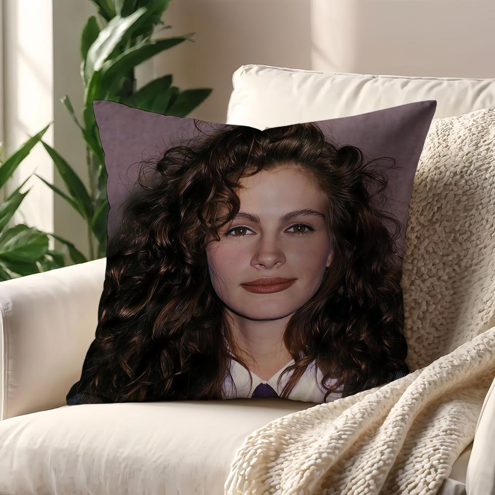 Actor JJulia RRobertS cushion cover For Pillow Printing Sofa Decoration Home Car Room Coffee Shop Office Nordic Simplicity