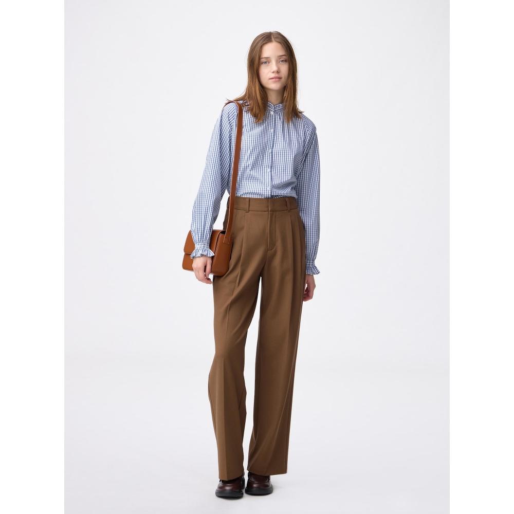 Uniqlo Gu Frill Neck Blouse