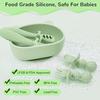 comeder Baby Weaning Set, 10 Pcs Silicone Baby Feeding Set, Baby Led Weaning Feeding Supplies for Toddlers, Baby Plates and Bowls Sets with Adjustabl