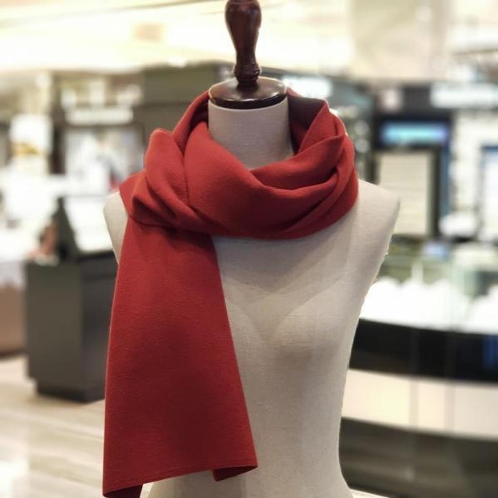 Knitted Muffler Wool Blend Muffler E19F1NM102