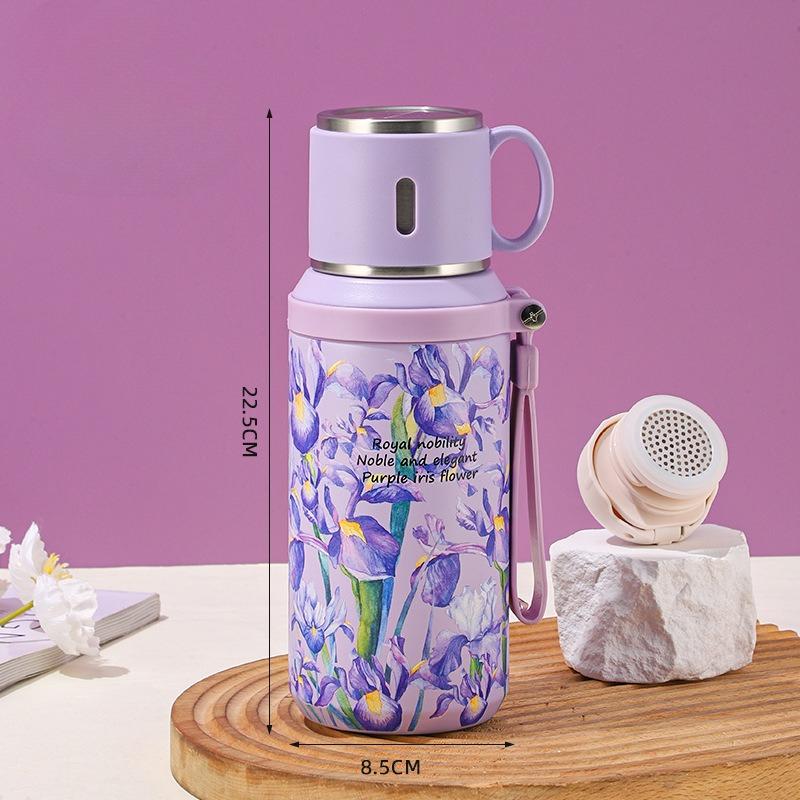 Good-looking 316 Stainless Steel with Insulated Bottle Cup and Suitable for Camping, Cycling, Office and Home-Four Seasons Drinks