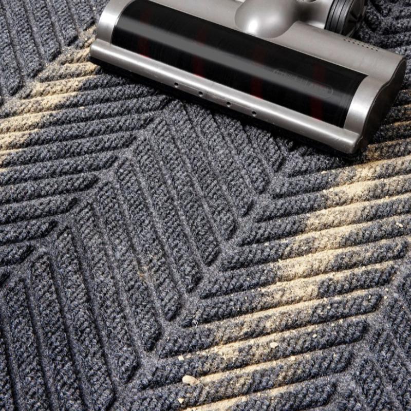 Heavy Duty PVC Rubber Doormat Tire Tread Design Non-Slip Dirt Trapper Entrance Mat Waterproof Indoor Outdoor Door Rug