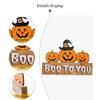 Halloween Gnomes Wooden Ornaments for Haunted House Halloween Party Decoration