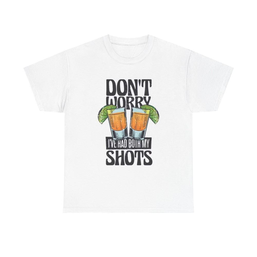 

Both My Shots Funny Graphic T Shirt Beer Whiskey Bar Unisex Heavy Cotton Tee 4XL
