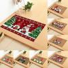 Bedroom Kitchen Rugs Xmas Bathroom Mat Christmas Decoration Hallway Mat Door Mat Corridor Carpet