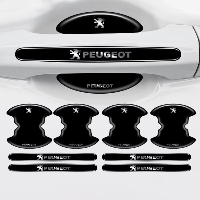 Adesivi Protettivi per la Coppa della Maniglia della Portiera dell'Auto Striscia Anti-collisione per Maniglia Auto Per Peugeot 206 307 308 3008 207 208 408 508 2008 5008