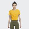 Nike Solid Color Logo Print Short Sleeve T-Shirt Women Tops Yellow DD4922-752