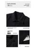 Men's Retro Corduroy Lapel Jacket - Spring/Autumn Workwear, Solid Color, Middle-Aged American Style