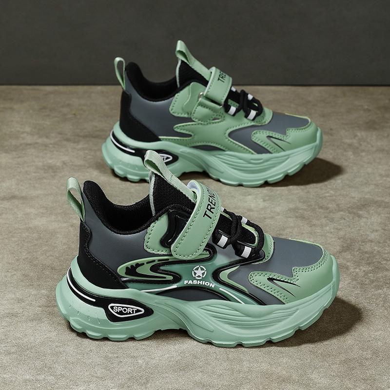 

Нова дитяча мода У тренді Повсякденне дихаюче взуття Діти Студенти Біг Спортивні Хлопчики та дівчатка Зручні кросівки 39 зелений