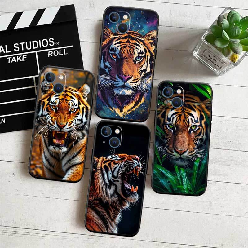 Animal Tiger Phone Case for Redmi Note 12 12S 12C 13 13C 13R 14 14S 14R 14C 11A 13X A3 A3X A4 A5 Pro Max Plus