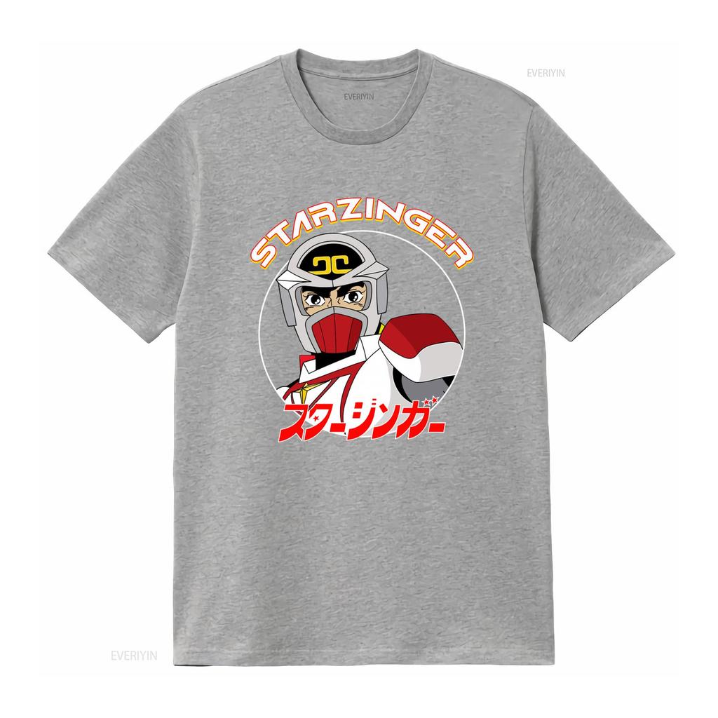 Starzinger Retro Japanese Sci Fi Space Opera Animated T Shirt for Unique Design vintage Washed Soft Stretched Unisex streetwear