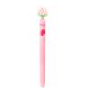 Strawberry-colored erasable pen for students, creative blue magic twist pen, cute and feminine gel pen