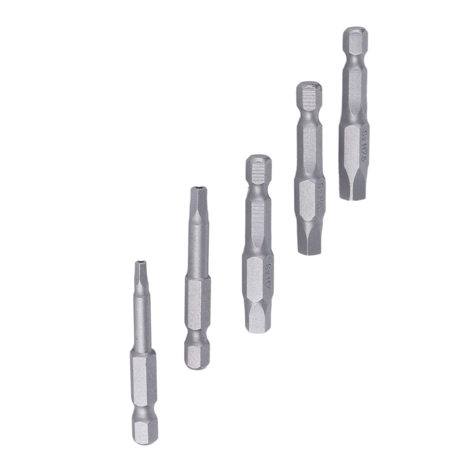 

5 шт. Магнитные пятигранные биты Магнитный гаечный ключ Набор сверл Прочный наконечник Бита для отвертки для