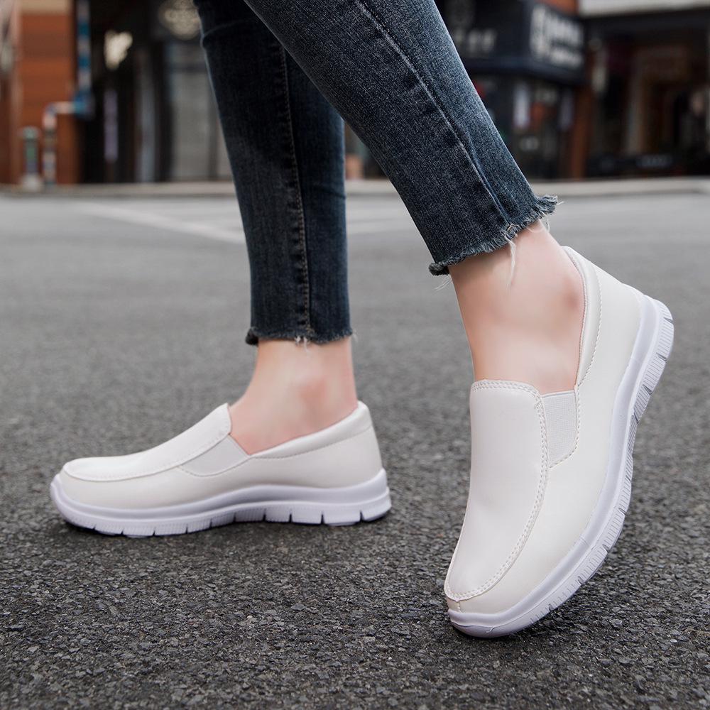 Γυναικεία Ελαφριά Λευκά Αθλητικά Παπούτσια με Πλατφόρμα για Νοσοκόμες