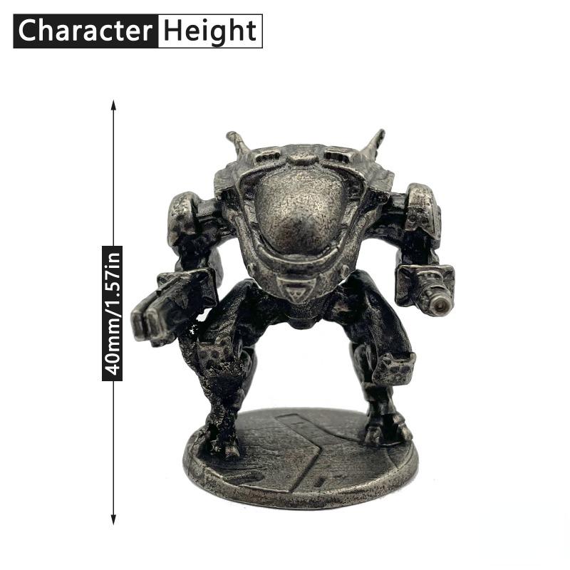 Белая Медь Будущий Меха Робот Солдат Фигурка Модель Эпоха Сёгуната Игрушки Настольная Игра Автомобильные Украшения. Light green