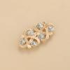 1 Pair New Brooches For Women's Clothing Cardigan Sweater Blouse Shawl Clips Shirt Collar Flower Pattern Clasps