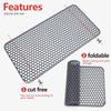New Silicone Kitchen Dishwashing Hollow Out Sink Mats Bottom Scratch Resistant Multi Functional Pad Kitchen Sink Protector Mats