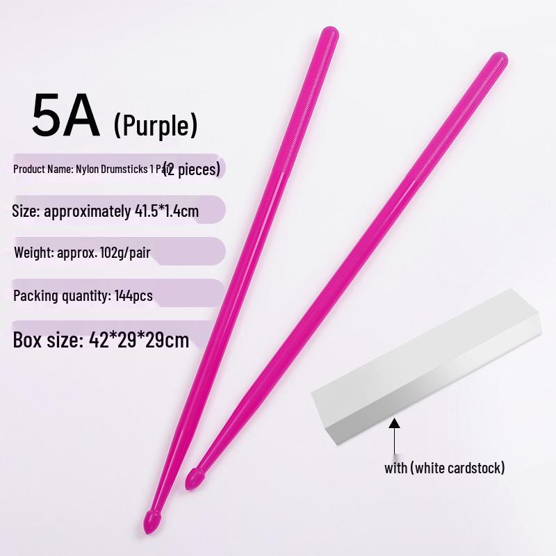 Farbige 5A Nylon-Schlagzeugstöcke für Jazz, Bühnenauftritte & Schlagzeug