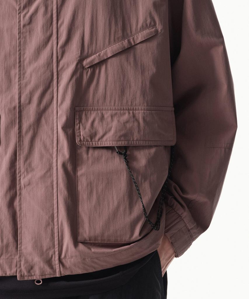Musinsa Standard [City Leisure] Cn Hooded Windbreaker Jacket [Smoke Pink]