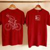 Minimalist Line Art Cyclist Bicycle Icon Graphic Tee Short Sleeve Crew Neck Slim T Shirt Simple Design Yk Top Aesthetic Clothes