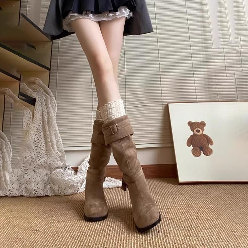 New Style Shoes: Thin Boots, Women's Thick-soled Boots, High Boots