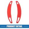 Steering Wheel Shift Paddle Cover Shifter Extension for Porsche Cayenne 2010-2021 Aluminum Alloy Red (Set of 2)