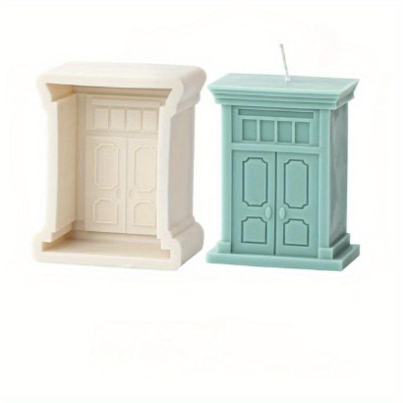 New Window Candle Silicone Mold European Style Church Windows Scented Candle DIY Making Retro Doors Plaster Resin Home Crafts