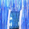 2M Foil Fringe Tinsel Curtain for Party and Wedding Decorations For Shimmering Door and Wall Decor for Special Events