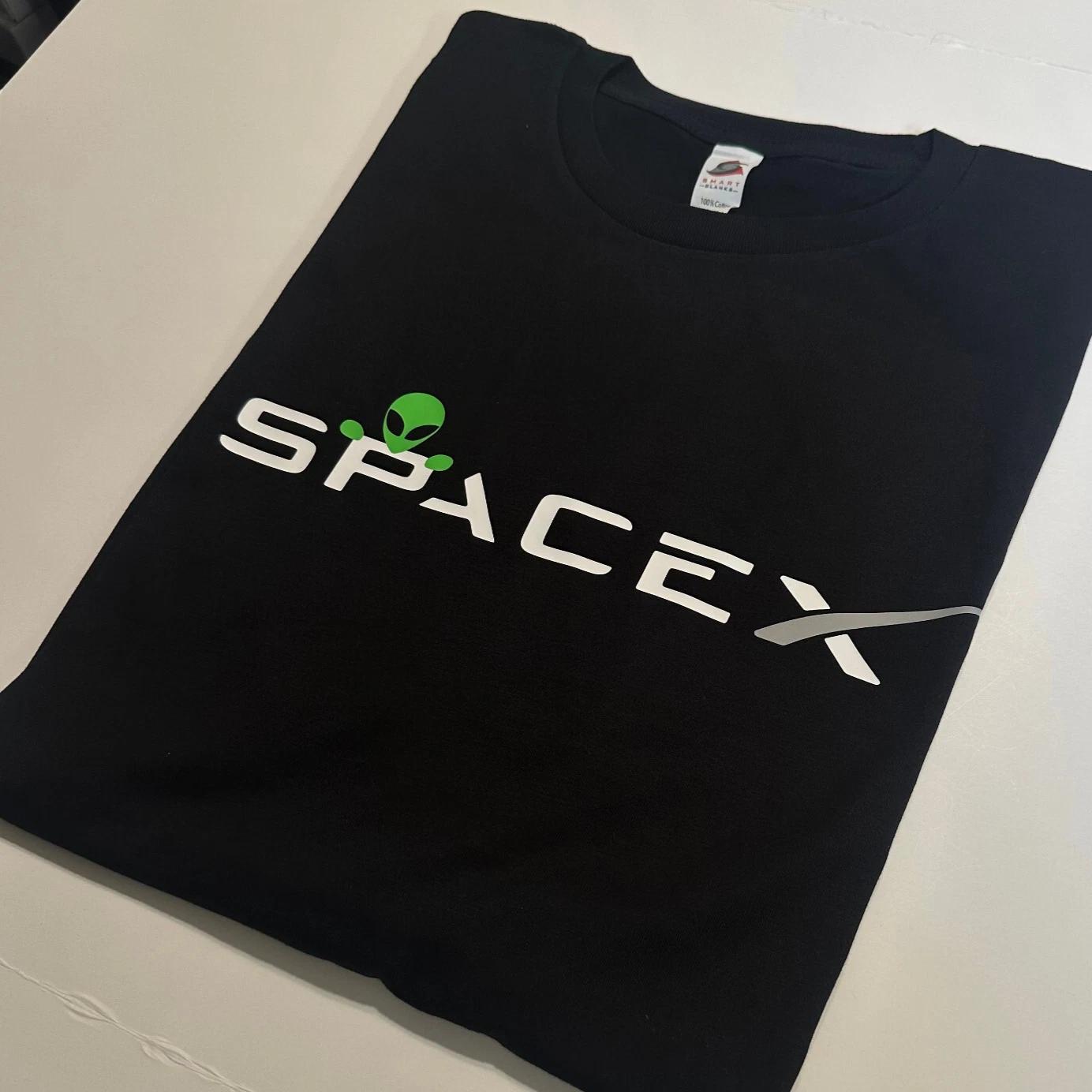 Space x T-shirt - Spacex Exploration - NASA Elon Musk Tesla UFO - ALIENS 3XL