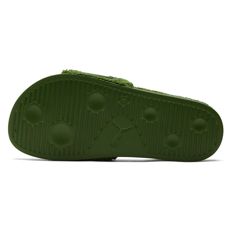 Puma Leadcat Ylm Slide Winter Thick Sole Outdoor Comfortable Soft Bottom Sports Slide Sandals Unisex Sandals Green 384411-03