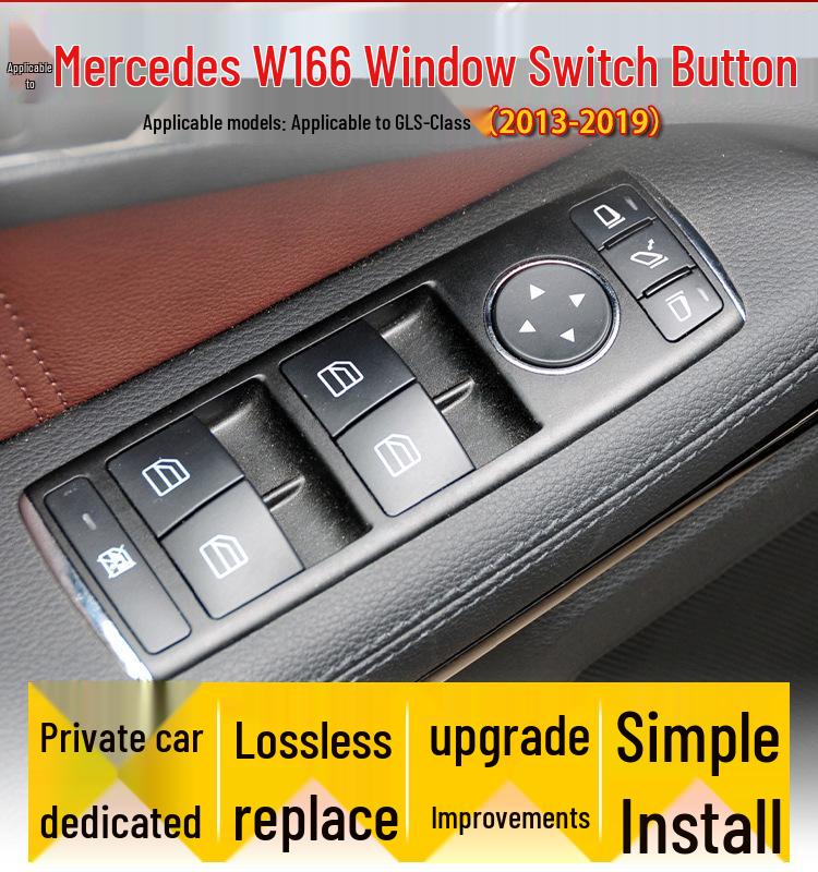 Compatibilità: Pulsante Interruttore Alzacristalli Elettrici e Gruppo Serratura Porta per Mercedes W166 GLS350/GLS400