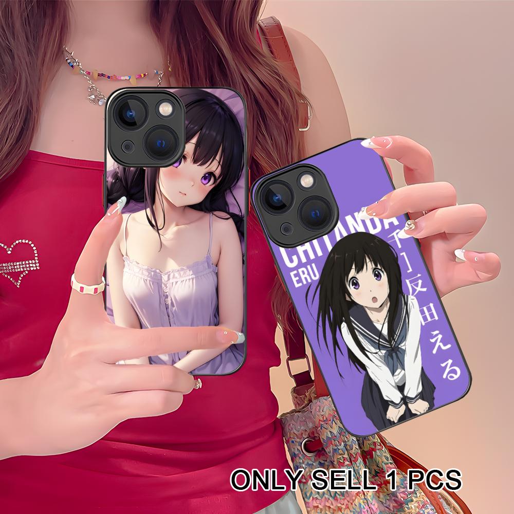 Hyouka Chitanda Silicone Mobile Phone Case for iPhone 17 16 15 14 13 12 11 X XR XS Air Pro Max Plus Mini Colorful Cover