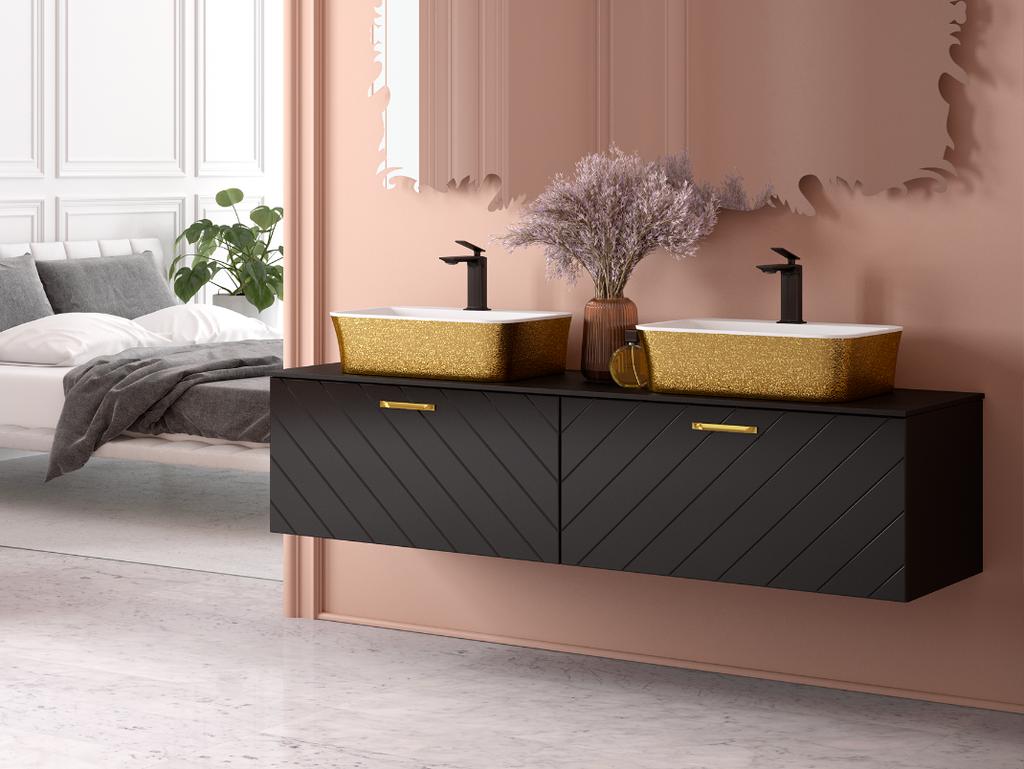 ASPIRA II Gold Low Washbasin Tap Besco