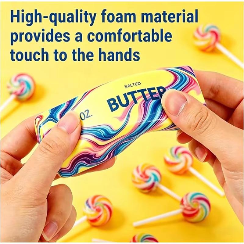Colorful Slow Rising Butter Squishy Squeeze Toys Pack Sensory Stress Relief Soft  Stretchy Toy for Party Favors Squishy Butter