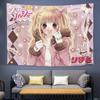 Cute Harajuku Anime Tapestry Polyester Aesthetic Wall Hanging Bedroom Living Room Dormitory Home Decoration