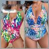 2024 High-End European and American Backless One-Piece Sexy Swimsuit for Women