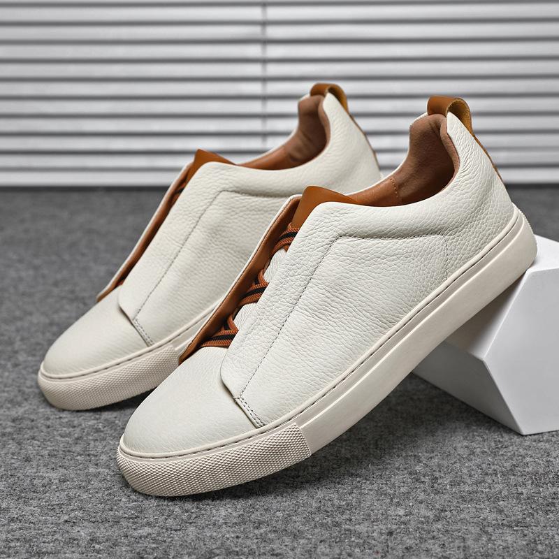 Retro New Shoes Leather Board Shoes Casual Comfortable Sports British Business