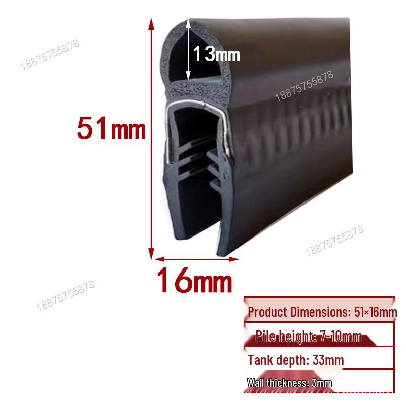 U-Shaped Rubber Seal Strip: Waterproof, Dustproof, Anti-Collision for Cabinets and Car Doors