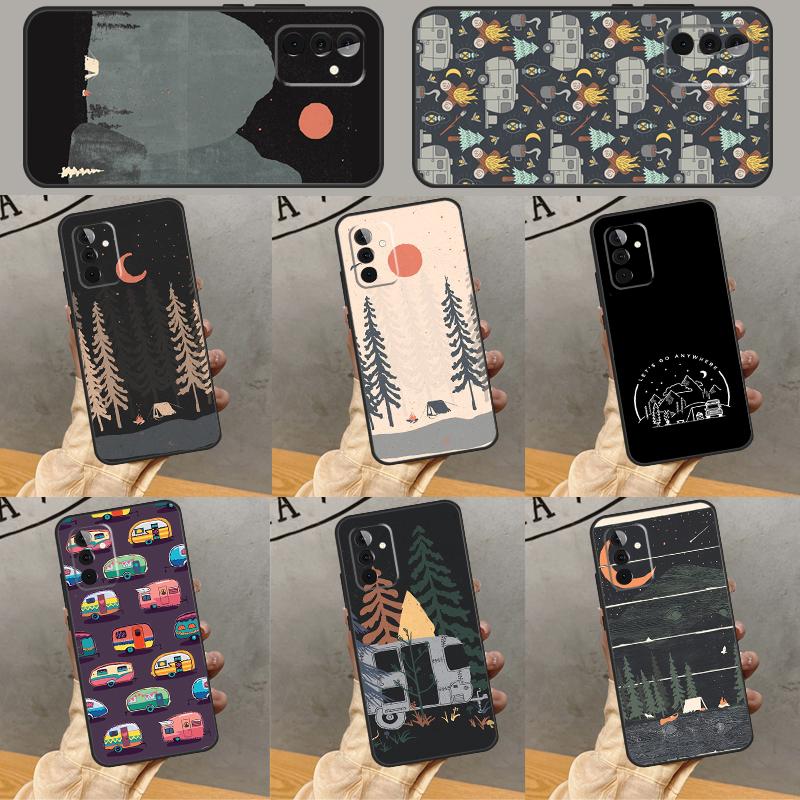 Camping Mountain Case For Samsung Galaxy A05 A06 A22 A53 A33 A26 A16 A56 A36 A32 A52 A54 A34 A14 A55 A15 A35
