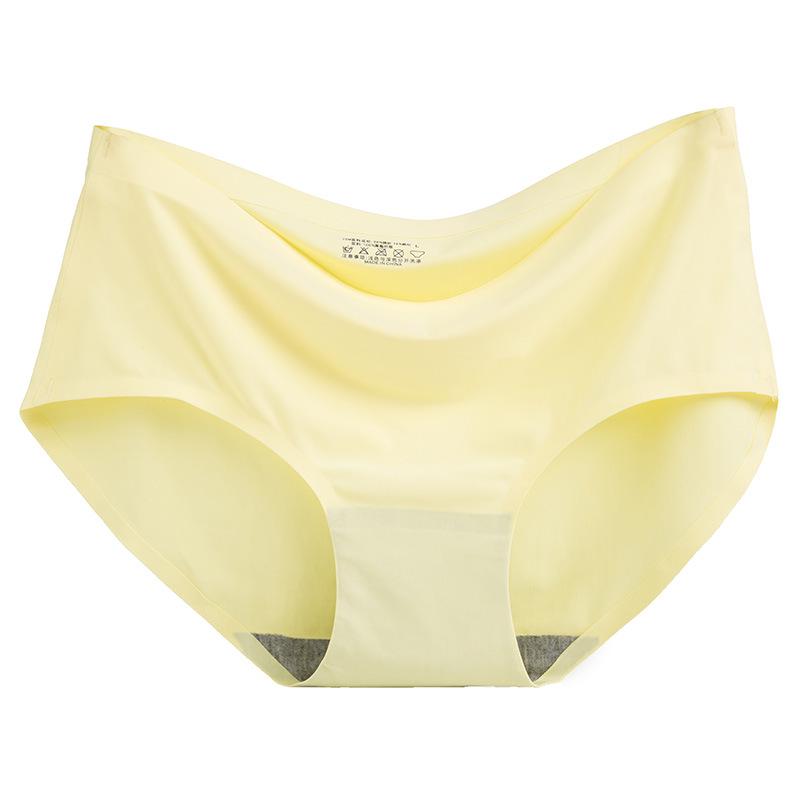 Nahtlose Damen-Eis-Seiden-Atmungsaktive Dreiecksunterwäsche mit mittlerer Taille - Stil 810