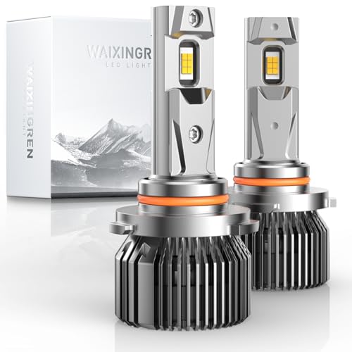 

WAIXINGREN hb3 LED Headlight, LED Fog Lamp, Vehicle Inspection Compliant, Super Bright, Hi/Lo Switching, Halogen Size, 10 Times Brighter, High Ef