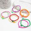 12-Piece Bohemian Rainbow Clay Fruit Bracelet Set: Strawberry, Watermelon, Grapefruit