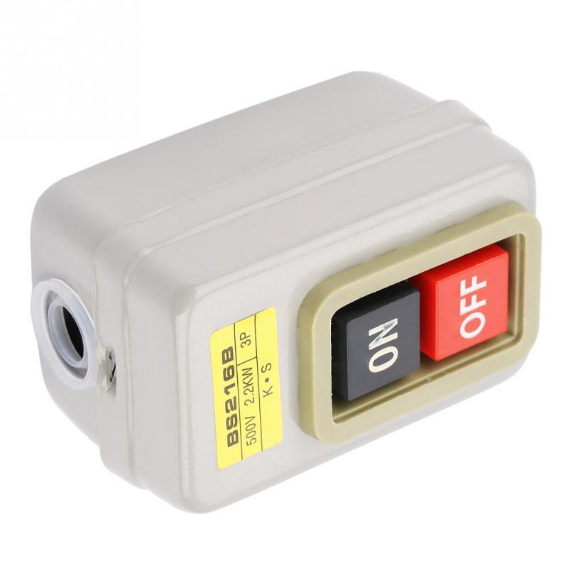 Buy Self-Locking 3P On/Off Power Push Button Switch 110/220/380V 10A ...