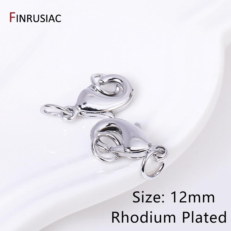 

14k/18k Gold Plated Brass Oval Lobster Clasps With Closed Rings Connectors For Jewelry Making, DIY Jewelry Clasps Wholesale 10 pieces