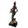 Handicraft Vintage Art Design Home Decoration Ethnic Customs African Statue Tribal Lady Figurines Desktop Ornament Resin Crafts