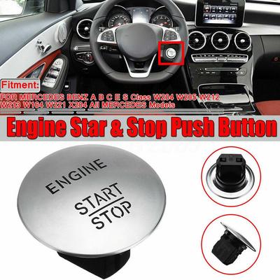 Car One Key Start Button For Mercedes A-Class W176 2013-2018 Car Engine Start Stop Push Button For Mercedes GL/X164 2006-20 G7Z0